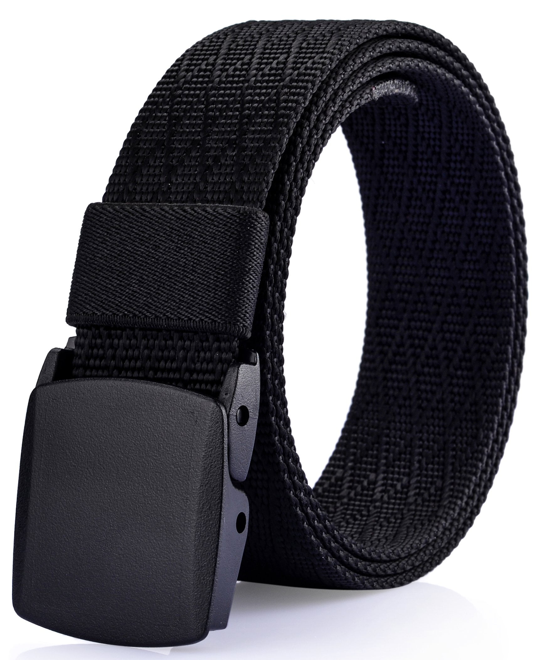 Men's Nylon bed Belt No Metal Parts Plastic Buckle Quick Security