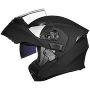 ILM 902 Black ABS Modular Full Face Helmet S, DOT Approved, Dual Visor Flip up