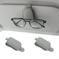 thumbnail image 2 of (Price/1 unit)MUKA Sunglasses Holder for Car Sun Visor Eyeglasses Holder and Ticket Card Clip for Car Visor Accessories, Magnetic-Grey, 2 of 7