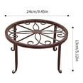 thumbnail image 2 of Metal Round Potted Plant Stand for Home Decor,Rustproof Iron Flower Pot Planter Holder Metal Frame Low Table,Short Flower Pot Bracket for Indoors Outdoors Home Garden Decoration(9.45*5.11in), 2 of 7
