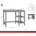 thumbnail image 2 of Ameriwood Home Eleanor - Pedestal desk - rectangular - black - black base, 2 of 8