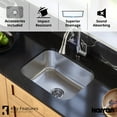 thumbnail image 2 of Karran 23" Undermount 18-Gauge Stainless Steel Single Bowl Kitchen Sink Kit, 2 of 6