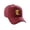 Burgundy, variant on Daxton Structured Baseball Hat Cap Curved Visor Old English Font Purple Hat Gold T