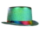 thumbnail image 2 of Clásico Jazz Top Hat Decor Dress up Wide Brim Sunhat Costume Unisex Party Gentleman Jazz Cap para verano Photo Props Festival Viajes al aire libre Verde Hugo sombrero de jazz, 2 of 10