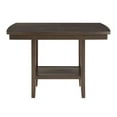thumbnail image 5 of Lexicon Balin 5 Piece Counter Height Dining Set in Brown with Slat Back Chairs, 5 of 8