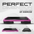 thumbnail image 2 of Yes4All Adjustable Workout Aerobic Exercise Step Platform Health Club Size with 4 Adjustable Risers Included and Extra Risers Options - Pink Black, 2 of 6