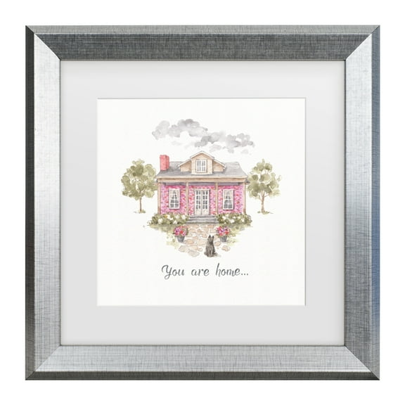 Lisa Audit 'Obviously Pink 17' Matted Framed Art