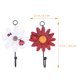 thumbnail image 2 of unbranded 2Ud De Pared En Resina Y Hierro Flor Para Abrigos Llaves Bolsas Cocina Y, 2 of 7