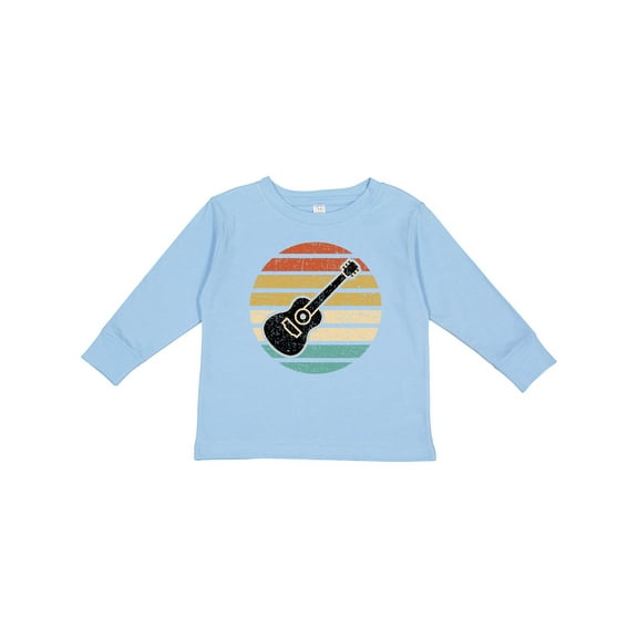 Inktastic Guitar Music for Guitarist Musician Boys or Girls Long Sleeve Toddler T-Shirt