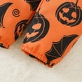 thumbnail image 6 of Mercatoo Toddler Baby Girl Halloween Outfits Long Sleeve Rompers and Cartoon Printed Pants with Headband 3pcs Set, 6 of 9