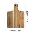 thumbnail image 3 of Wood Cutting Board under $5! CQCYD Wood Cutting Board, Solid Wood Chopping Board with Handle, Kitchen Cutting Board for Vegetables, Fruit, Meat, Serving Tray, Hanging Storage, Butcher Block, 3 of 4
