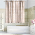 thumbnail image 4 of Ashion Set of 2 Buffalo Tier Curtains for Kitchen, Buffalo Check Plaid Gingham Pattern Half Window Curtain Set for Bathroom, 4 of 8