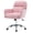 Pink, variant on S-HOME Modern PU Leather Office Chair with Adjustable Height, Ergonomic Design for Home and Office Use,White