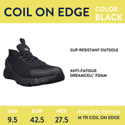 Tredsafe Mens Coil On Edge Slip Resistant Shoes