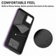 thumbnail image 3 of Funda para Samsung Galaxy A03 de 164 mm con anillo de cuero con textura de piel galvanizada y tarjetero (negro), 3 of 5