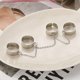thumbnail image 2 of Anillos de cadena de aleación Sunnimix tipo punk para fiesta de Enlace, 2 of 8