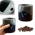 thumbnail image 1 of Tong Ceramic Cup Porcelain Coffee Mug Lid No Handle Travel Friendly Home, 1 of 6