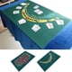 thumbnail image 4 of Mantel de doble cara para ruleta y póker | Diseño de Texas Hold'em y casino | Cojín suave de tela no tejida que protege las fichas de las cartas | Tapete portátil de 60 x 90 cm para fiestas y noc, 4 of 5