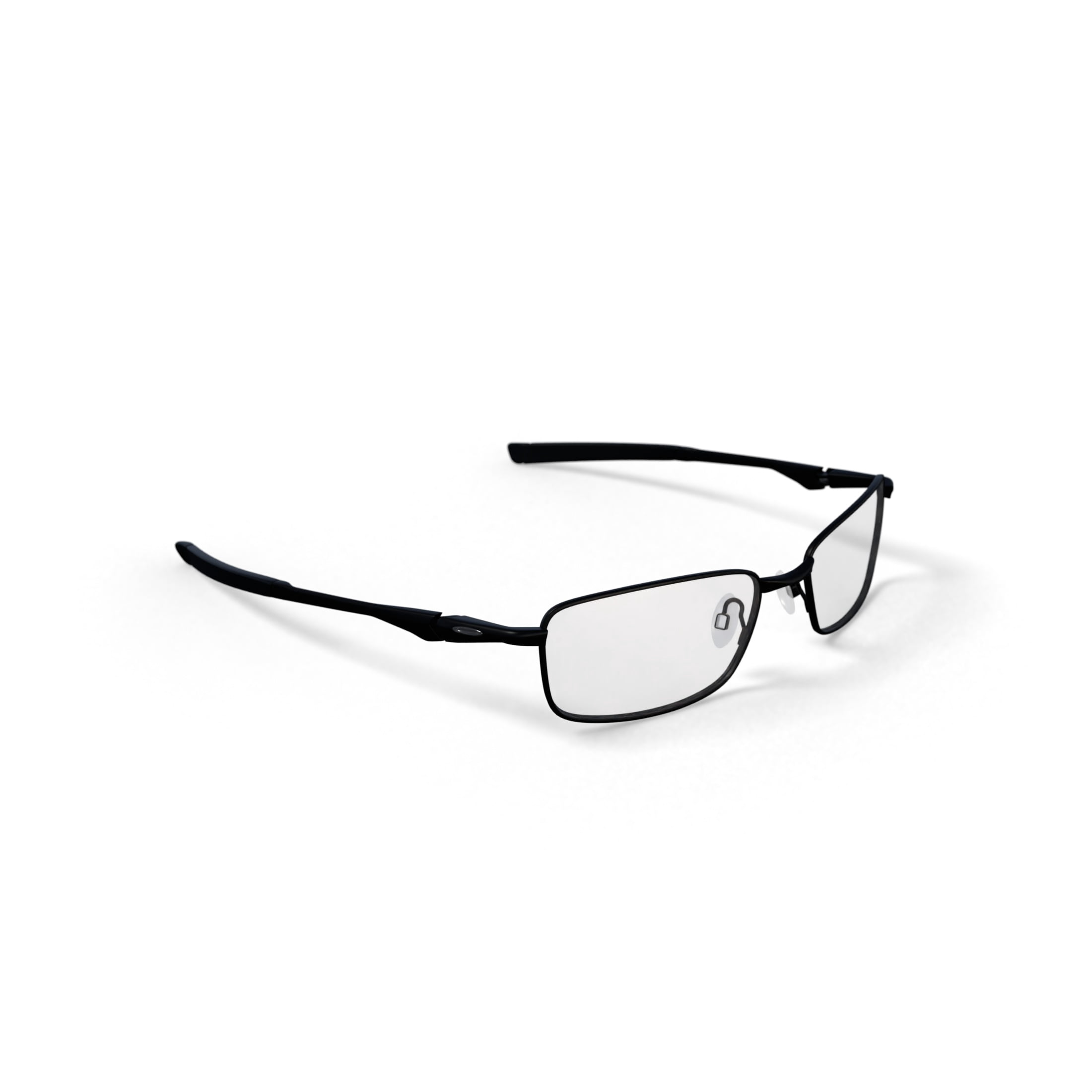 Oakley Bottle Rocket 4.0 Optical Glasses, Metal Prescription Eyeglasses with Case, Size 53, Matte Black