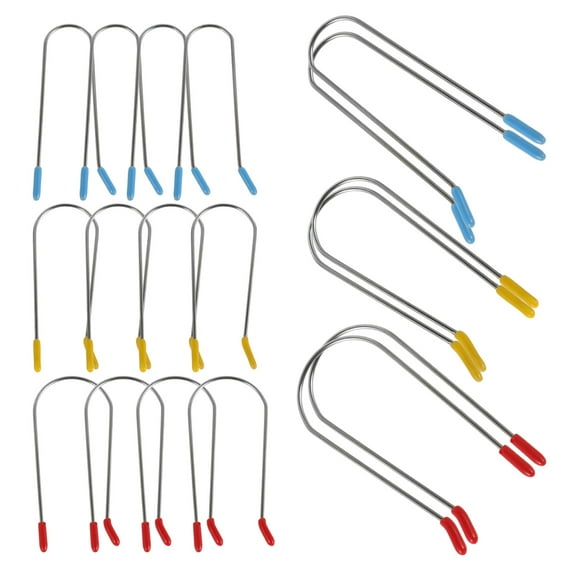 24pcs Curler Clips for Hot Rollers and Curlers (¾", 1", 1¼" 8pcs of each size) - Replacement Fit for Curler Clips