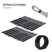 LS Photography [20 Pack] Reusable Cable Strap Cord Organizer Wire Wrap, WMT1662