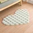 thumbnail image 5 of PEONAVET Bedroom Rug Bubble Pile Cream Style Living Room Heart Rug Single Sofa Coffee Table Rug Cloakroom Makeup Cushion Rugs, 5 of 5