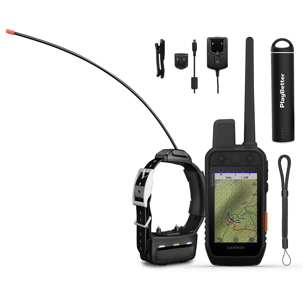 Garmin Alpha 200i (TT15) GPS Dog Tracker Bundle +PlayBetter Portable