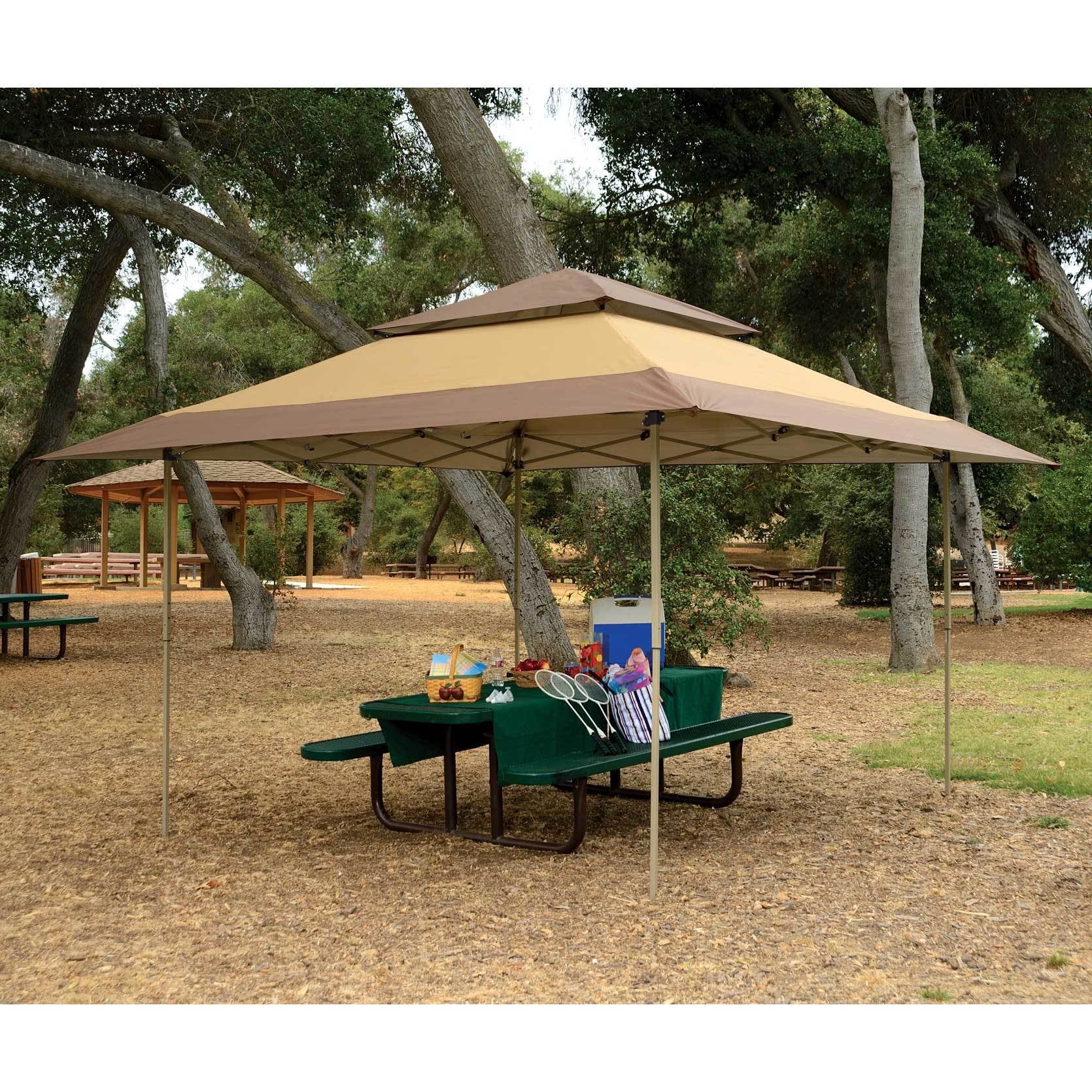 Z-Shade 13 x 13 Foot Instant Gazebo Outdoor Canopy Tent, Tan