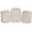 Stone, variant on Gforce 3 Piece Deluxe Compression Packing Cubes in Washed Black