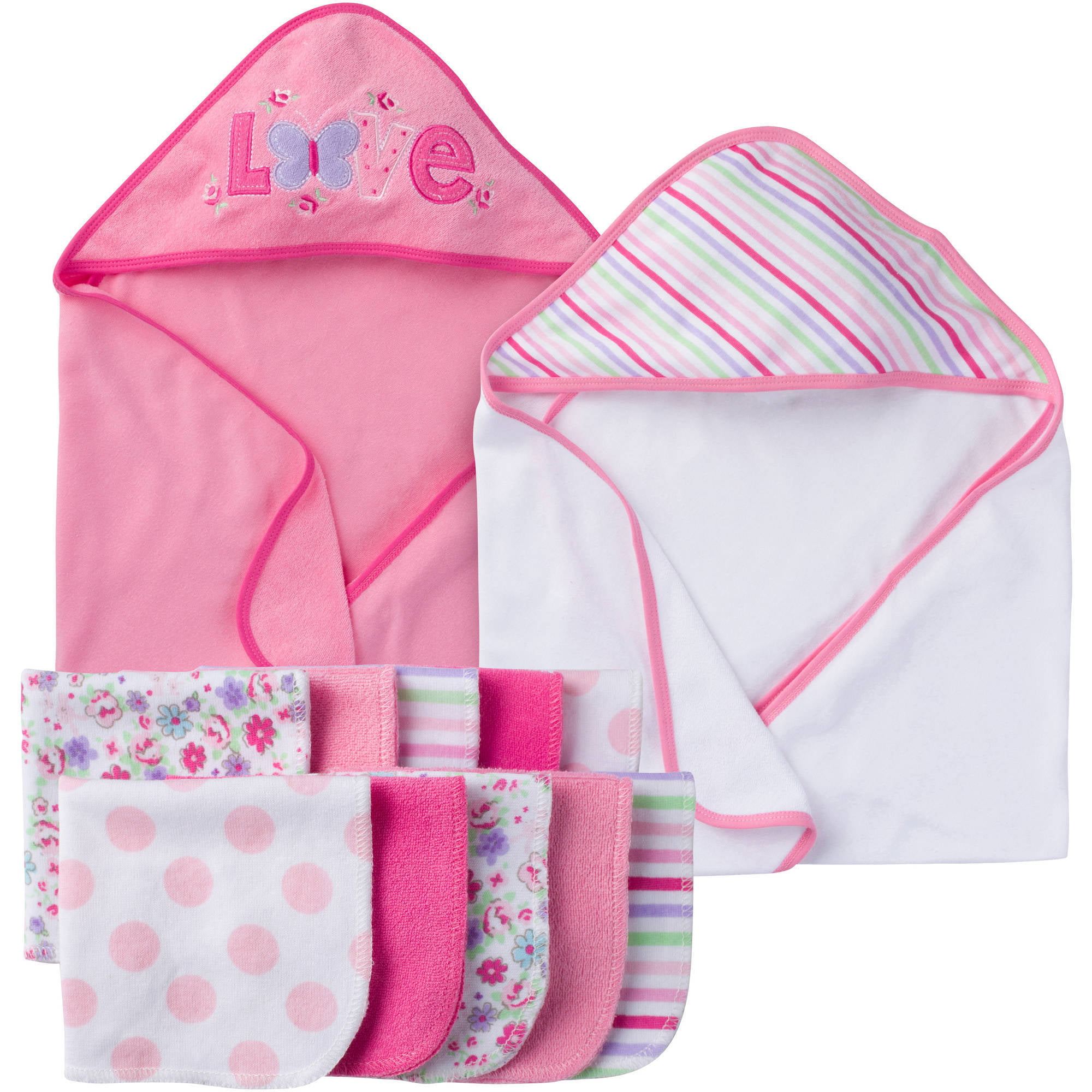 Gerber Newborn Baby Girl Towel And Washc - Walmart.com