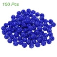 thumbnail image 3 of 100 piezas de cuentas de rhinestone de 8 mm para hacer joyas, cuentas de arcilla de diamante brillante para collar, pulsera de Navidad, azul oscuro, 3 of 7
