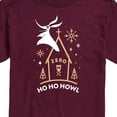 thumbnail image 3 of The Nightmare Before Christmas - Ho Ho Howl - Men's Short Sleeve Graphic T-Shirt, 3 of 5