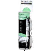 Optx 20/20 Extra Comfort & Rimless Flex4 +1.50 Reading Glasses with Case