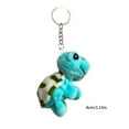 thumbnail image 3 of Lovely Cartoon Plush Turtle Charm Keychains Cute Plush Ornament Pendant Car Keyring Backpack Decoration Bag Charm, 3 of 9