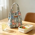 thumbnail image 7 of Insulated Lunch Bag Reusable Hawaii Floral Print Tote Proof Thermal Bag Large Capacity Ideal for Work School Picnics, 7 of 7