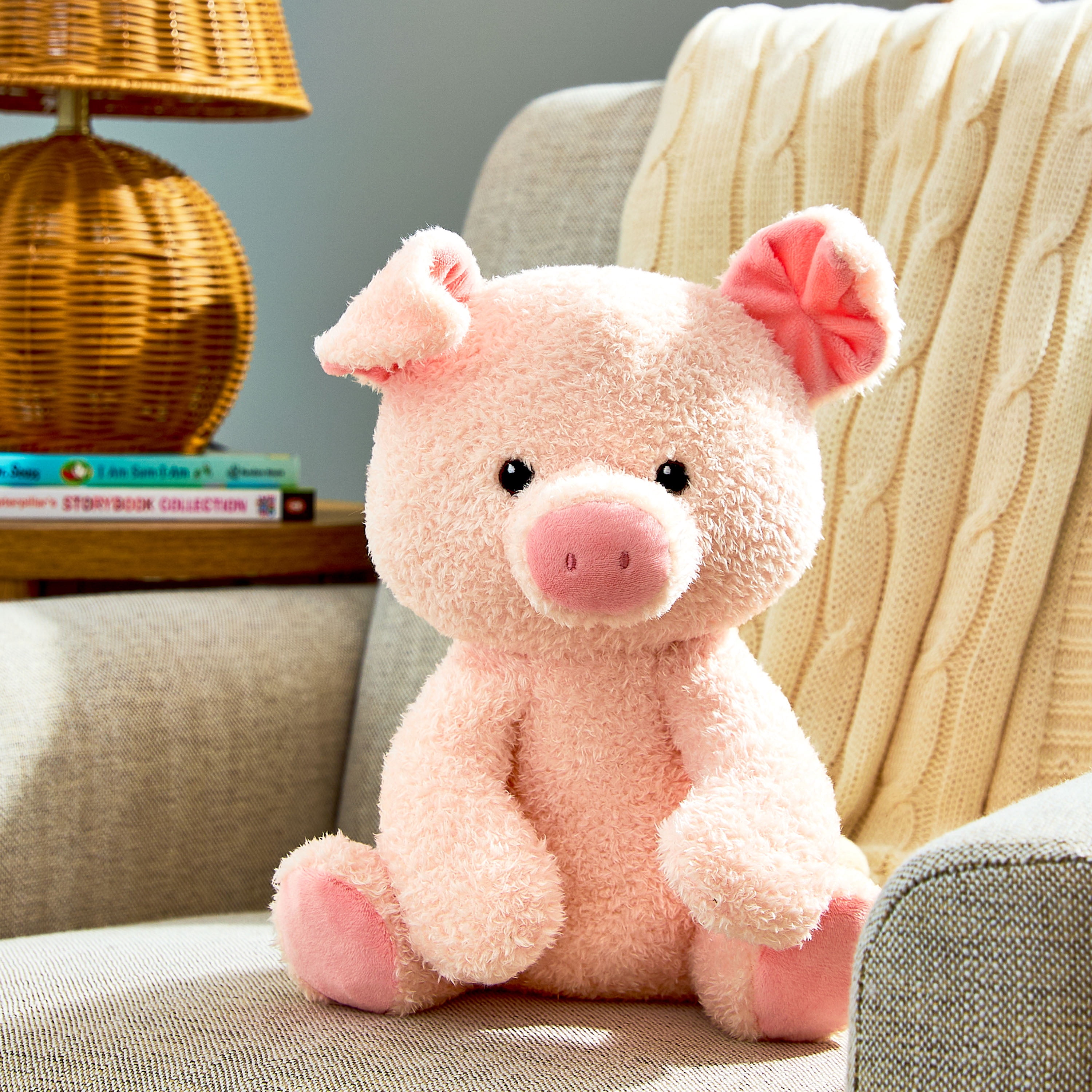 Spark Create Imagine Pig Plush Toy, Soft Pink, 10inch