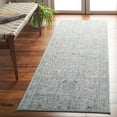 thumbnail image 2 of SAFAVIEH Antique Patina Rebecca Distressed Polyester Runner Rug, Blue/Ivory, 2'4" x 8', 2 of 6