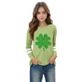 thumbnail image 5 of Bnwani St. Patricks Day Long Sleeve Toddler T Shirt Crew Neck Casual Fashion Cute Printed Tops, 5 of 5