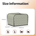 thumbnail image 2 of Rateoe Leaves Pattern Toaster Covers 4 Slice Wide Slot,Bread Machine Cover,Bread Dust Cover & Fingerprint Protection,Appliance Covers, 2 of 6