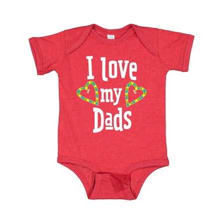 

Inktastic I Love My Dads- Hearts Gift Baby Boy or Baby Girl Bodysuit