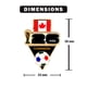 thumbnail image 3 of Pin de solapa HONAV Copa Mundial de la FIFA 2026 Canadá Fútbol, 3 of 3