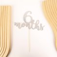 thumbnail image 2 of Cake Topper MYAMPED 6 Meses con brillo plateado, 2 of 2