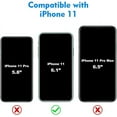 thumbnail image 2 of CellEver Clear Full Body Case for iPhone 11, Heavy Duty Protection with Anti-Slip TPU Bumper and [2 Tempered 9H Glass Screen Protectors] Shockproof Transparent Phone Cover 6.1 Inch (Mint), 2 of 6