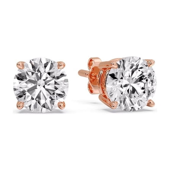 1 Carat Round Diamond Earring For Women - Fascinating Diamonds