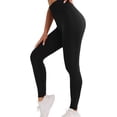 thumbnail image 2 of Celsior Compression Leggings Fitness Sport Pants Booty Butt Lifting Leggings Sculpting Yoga Fitness Pants 3D Gym Leggings for Women High Waisted Leggings No Front Seam Leggings Breathable L, 2 of 7