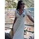 thumbnail image 3 of Vestido elegante de punto con botones y una hilera de botones para mujer, vestido elegante con solapa y cuello en V, falda larga de manga corta, batas de vacaciones de verano para mujer, 3 of 5