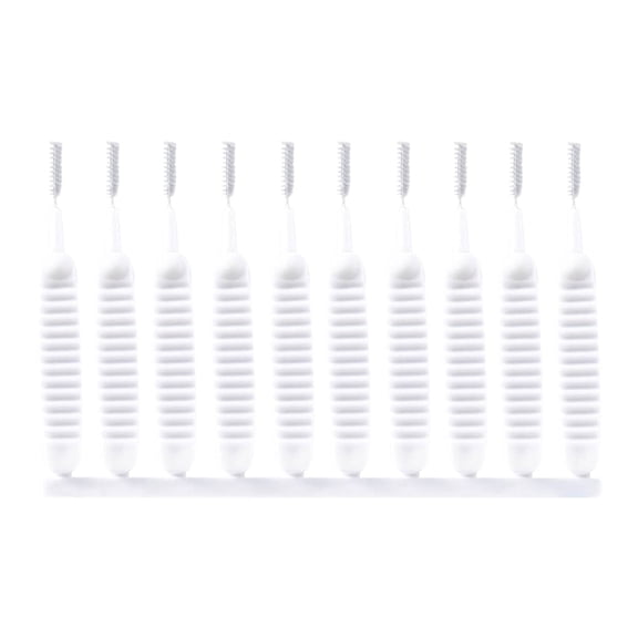 10-Pack Shower Head Cleaning Brushes with Nylon Bristles | Multi-Purpose Nozzle Hole Cleaner Tool for Bathroom Faucets & Small Crevices | 8cm Length