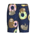 thumbnail image 4 of Wukai Sloth with Donuts Men’s Short Pajama Pants With Pockets Soft Sleep Pj Shorts for Men-Small, 4 of 6