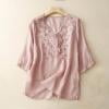 thumbnail image 1 of T-shirts Unis pour Femmes Mode Femmes Décontracté Manches Courtes Col Rond Coton Hauts Irréguliers Unis Blouse Hauts Décontractés pour Femmes Chemises Manches Courtes pour Femmes, 1 of 6