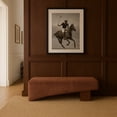 thumbnail image 3 of Meridian Furniture Alora Cognac Polyester Fabric Bench, 3 of 10